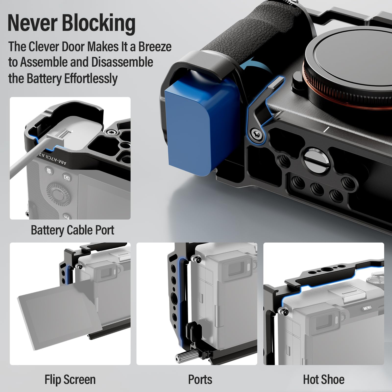 Amazon.com : SIRUI Camera Cage for Sony A7C II A7CR with